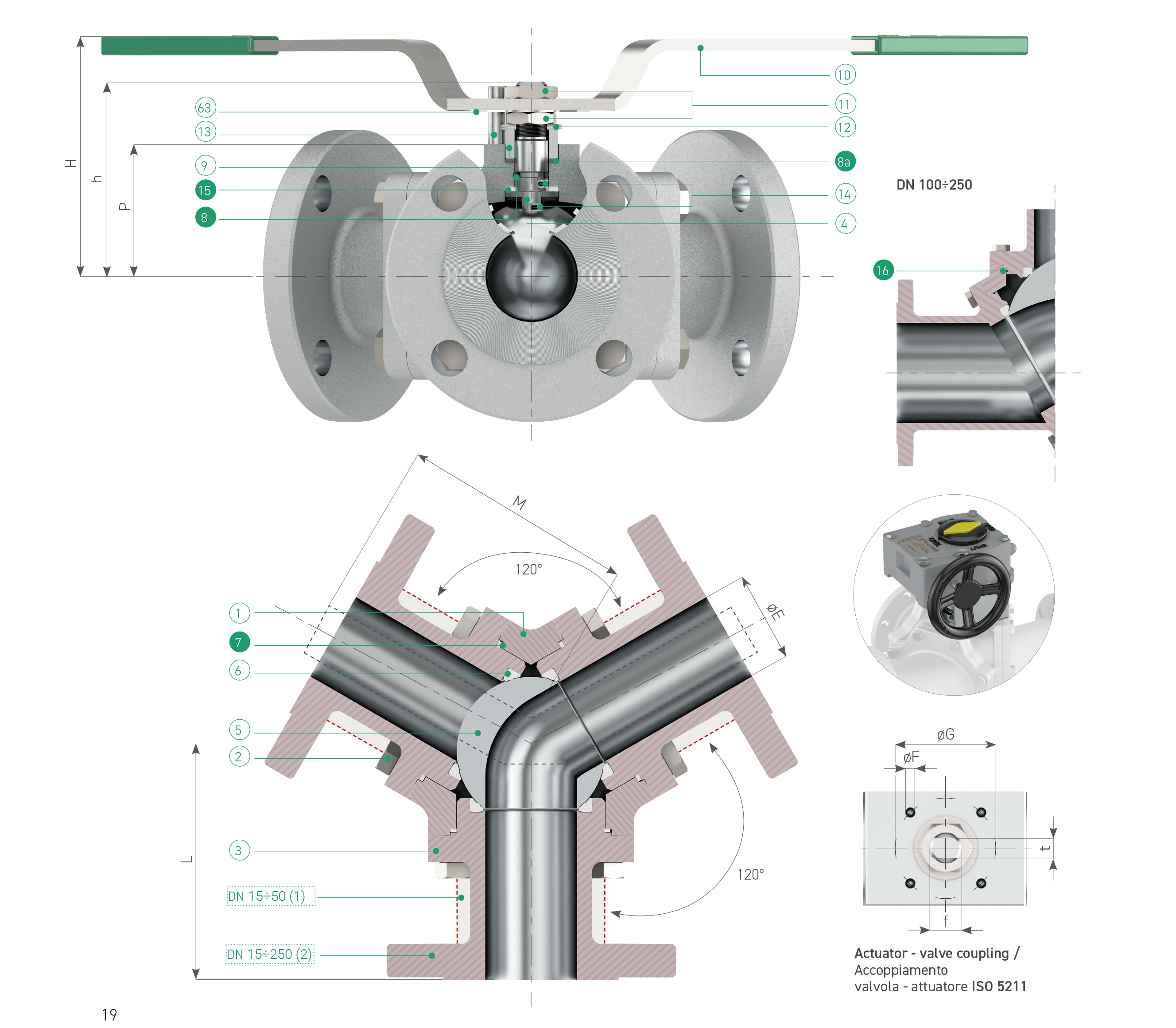 Alfa Valvole A Pn Way Wafer Type Ball Valve Ansi