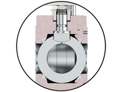 CONTAINED BALL INTO THE BODY LENGTH